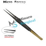 Micro Forcep with Diamond Dust  Vascular.