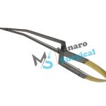 Kamiyama Micro scissors, Bayonet Angled (R H) 